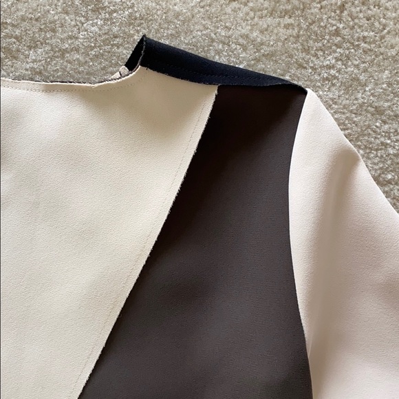 NWT Topshop colorblock blouse - Picture 3 of 4